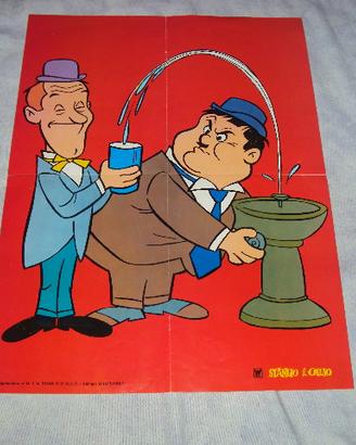 stanlio eollio poster vintage