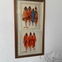 Vecchi dipinti su pergamena firmati ATANAS