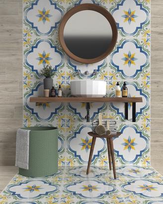 Piastrella 34X34 Antiche Riggiole Napoletane VC Sa