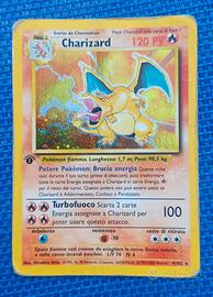 CHARIZARD 1° EDIZIONE ITALIANO POKEMON CARD 4/102 