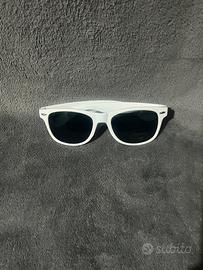 Occhiali da sole bianchi stile moderno unisex