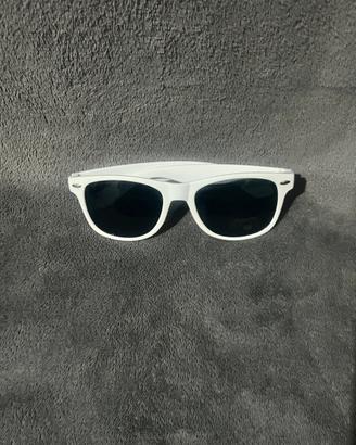 Occhiali da sole bianchi stile moderno unisex