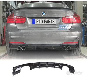DIFFUSORE BMW F30 F31 LOOK M PERFORMANCE NERO LUCI
