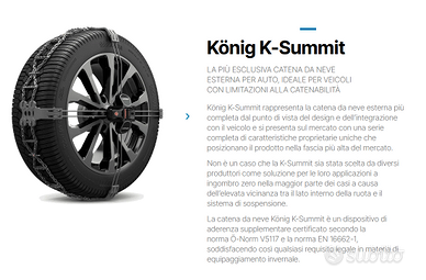 Catene da Neve KÖNIG K-Summit K44
