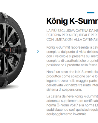 Catene da Neve KÖNIG K-Summit K44