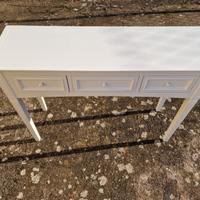 Consolle legno massello shabby chic