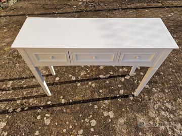 Consolle legno massello shabby chic