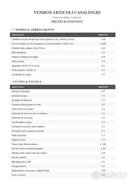 ARTICOLI CASALINGHI e Tante Altre Cose