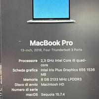 MacBook Pro 13 2018