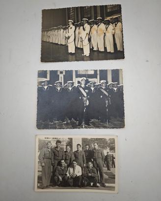 Lotto 3 Foto Epoca Militari Marina / Esercito