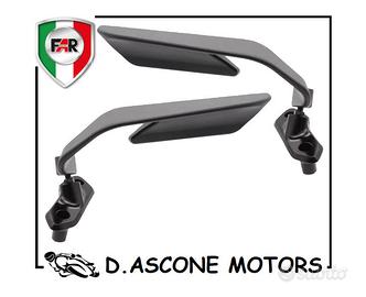 COPPIA SPECCHI retrovisori Dx Sx Dark Saber Nero F