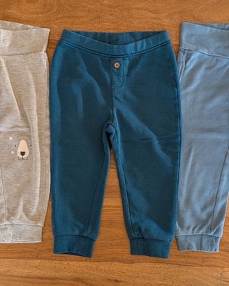 Lotto 5 pantaloni tuta bimbo tg 86/92 (12-24m)