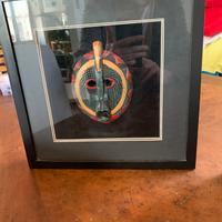 4 quadri di maschere tribali