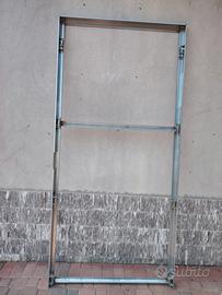 Controtelaio porta blindata acciaio zincato 210x90