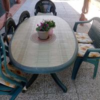 TAVOLO + PANCHINA RESINA