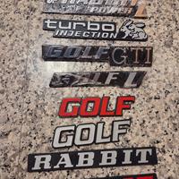 scritte volkswagen golf mk1 - mk2 