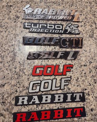 scritte volkswagen golf mk1 - mk2 