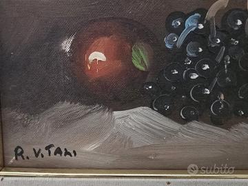 Renato Vitali natura morta, olio su tela 