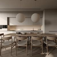 Cucina Moderna L. 3.90m con Doppia Colonna