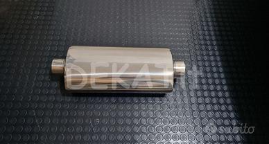 SILENZIATORE AUTO  CENTRALE INOX Ø 61 MM LUNGH 450