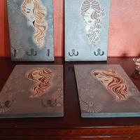 Appendiabiti dipinti a mano