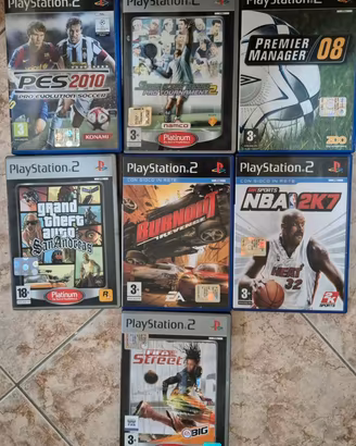 Giochi PS2 tra cui GTA San Andreas