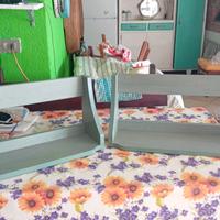 Nr 2 mensole in legno "Scavolini" color salvia