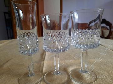 bicchieri di cristallo 6 persone 