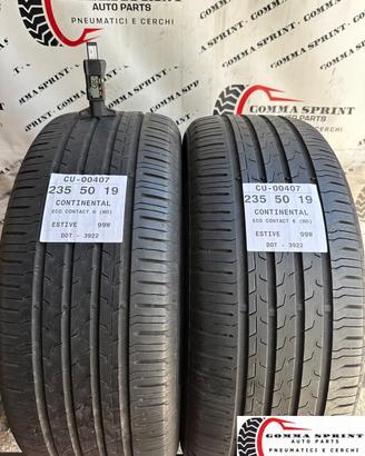 2 PNEUMATICI 235/50 R19 CONTINENTAL ESTIVE