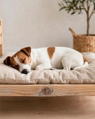 Lettino per cani fatto interamente a mano , Nuovo