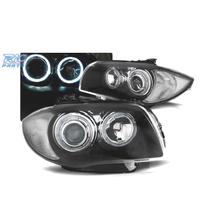 FARI BMW E81 E87 E82 E88 OCCHI ANGEL LED NERI