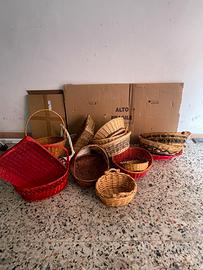 Stock cesti in vimini