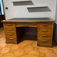 Scrivania Ministeriale Antica Da Centro