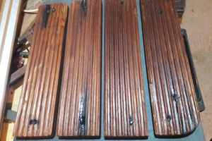 Listelli in Teak per plancetta di poppa