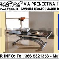 Tavolino Trasformabile 110x70 _ aperto 170x70cm