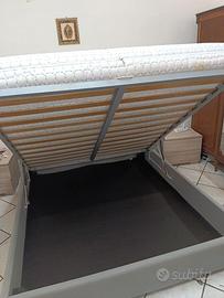 Letto contenitore con materasso unibed