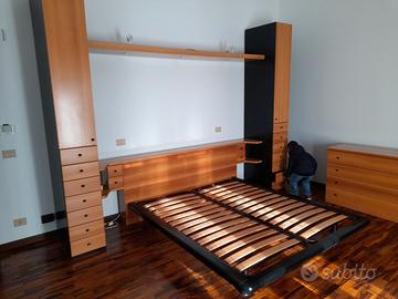 Camera da letto matrimoniale in legno moderno