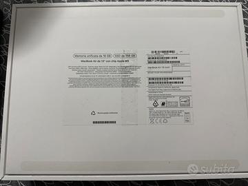 Apple Macbook Air M3 13” 16/256 GB
