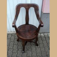 Sedia da barbiere epoca 800 restaurata