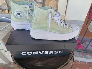 scarpe converse verdi n. 38,5