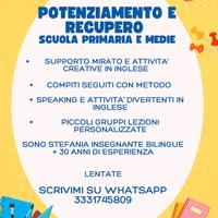 English lab potenziamento recupero