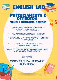 English lab potenziamento recupero