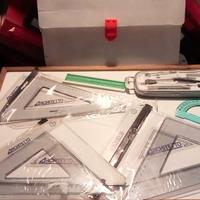 Squadre, compasso,architetto set usato