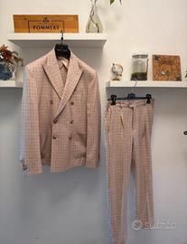 Completo Bottega del Sarto, doppio petto a quadri