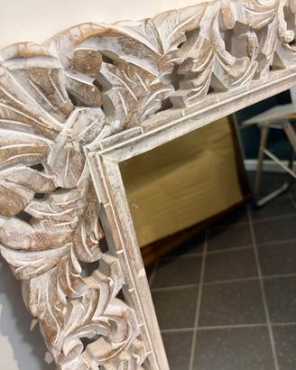 Specchio Maisons du Monde, legno di mango scolpito