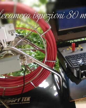 Telecamera per ispezioni idriche cavo 80mt