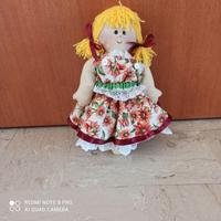 Bambola pigotta cucita a mano artigianale 