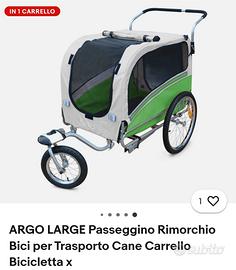Carrellino + trasportino x animali taglia L
