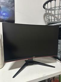 Monitor AOC 24 pollici curvo 144hz