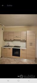 Cucina lineare rovere chiaro